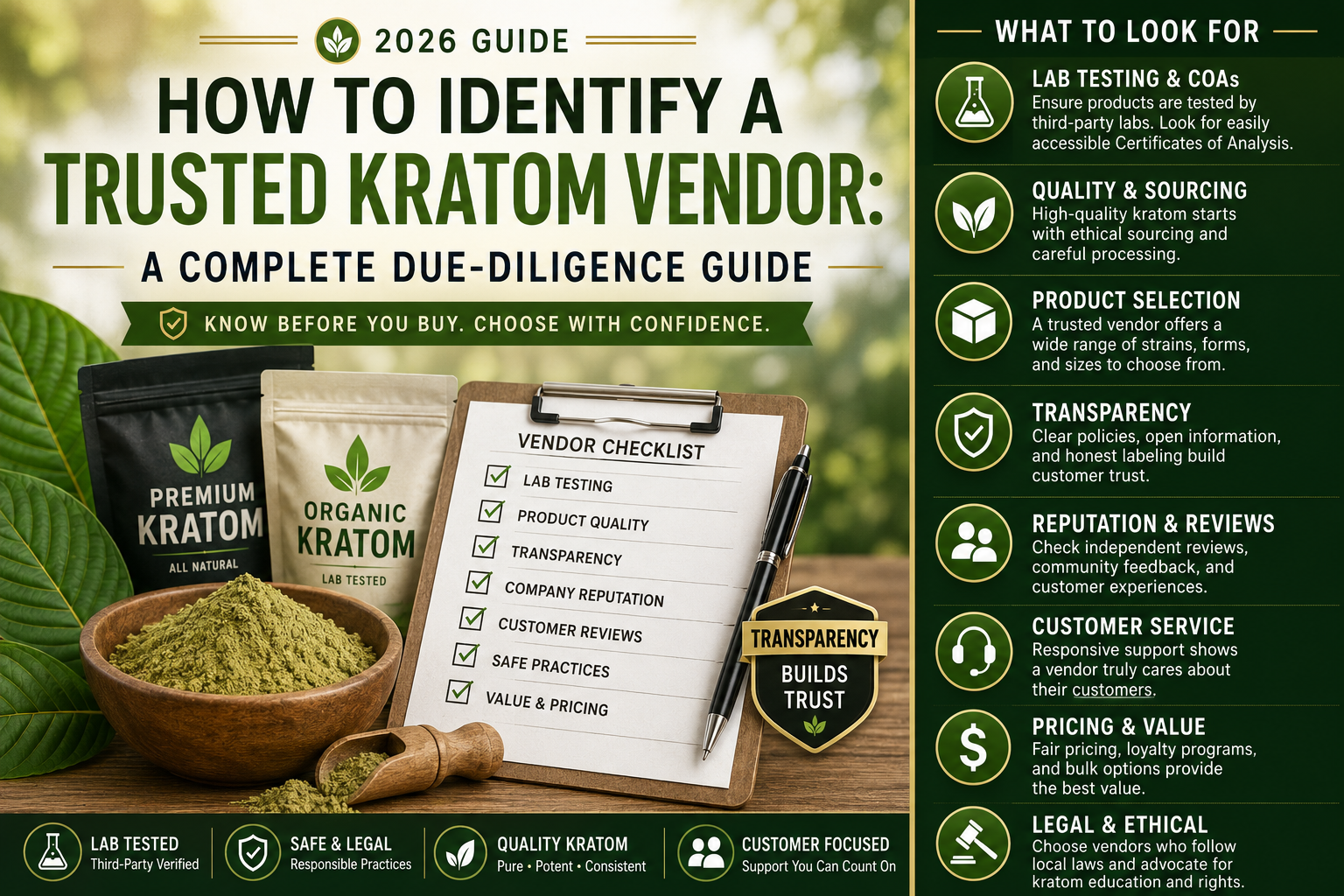 How to Identify a Trusted Kratom Vendor