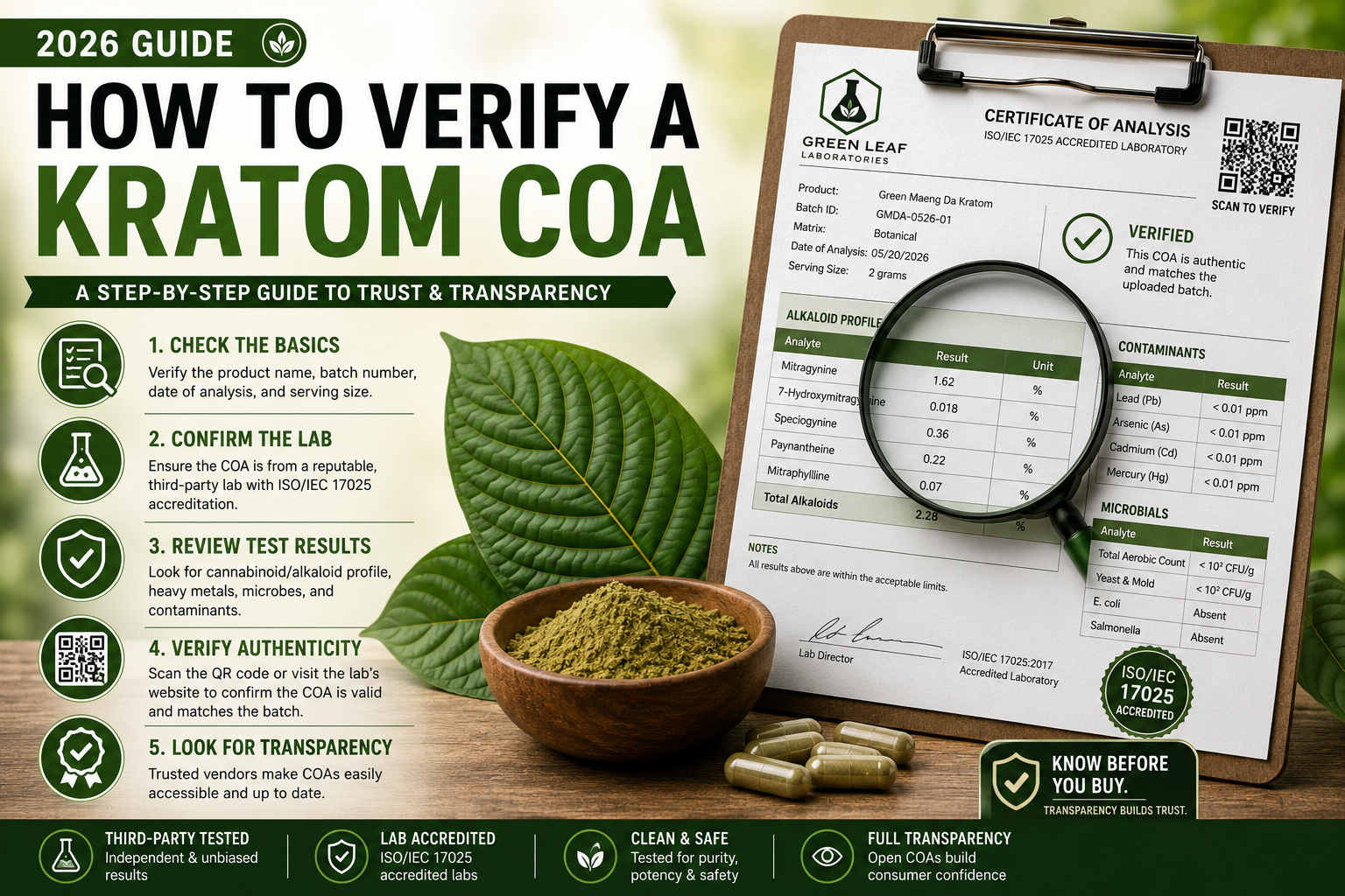 How to Verify a Kratom COA