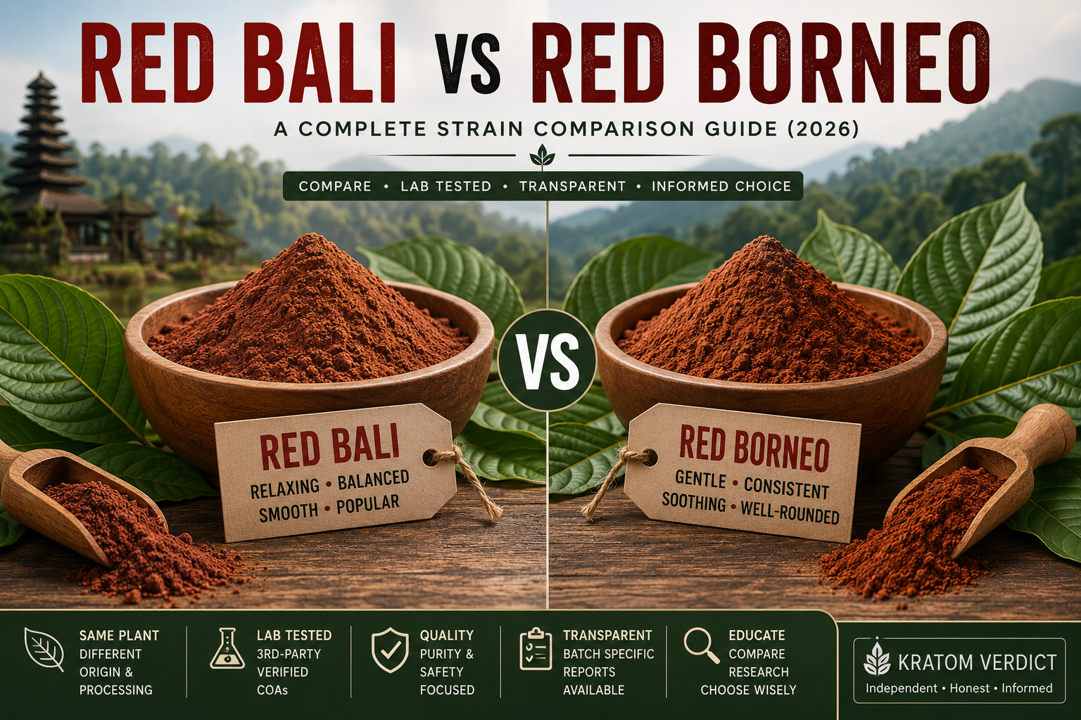 Red Bali vs Red Borneo