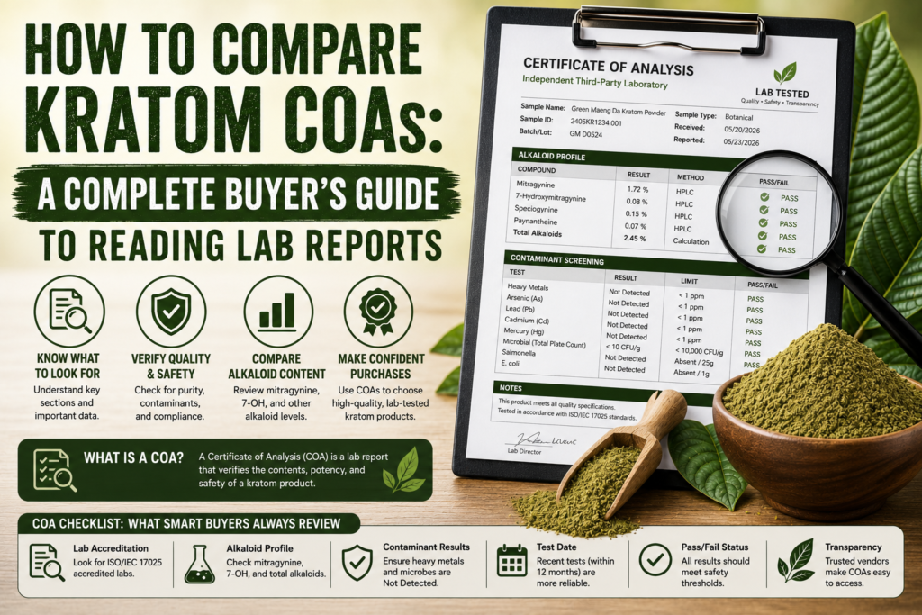 How to Compare Kratom COAs