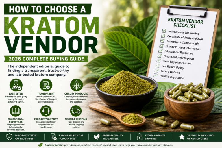 How to Choose a Kratom Vendor