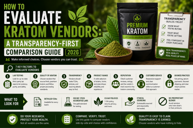 How to Evaluate Kratom Vendors