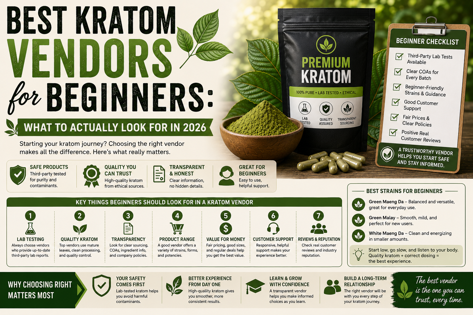 Best Kratom Vendors for Beginners