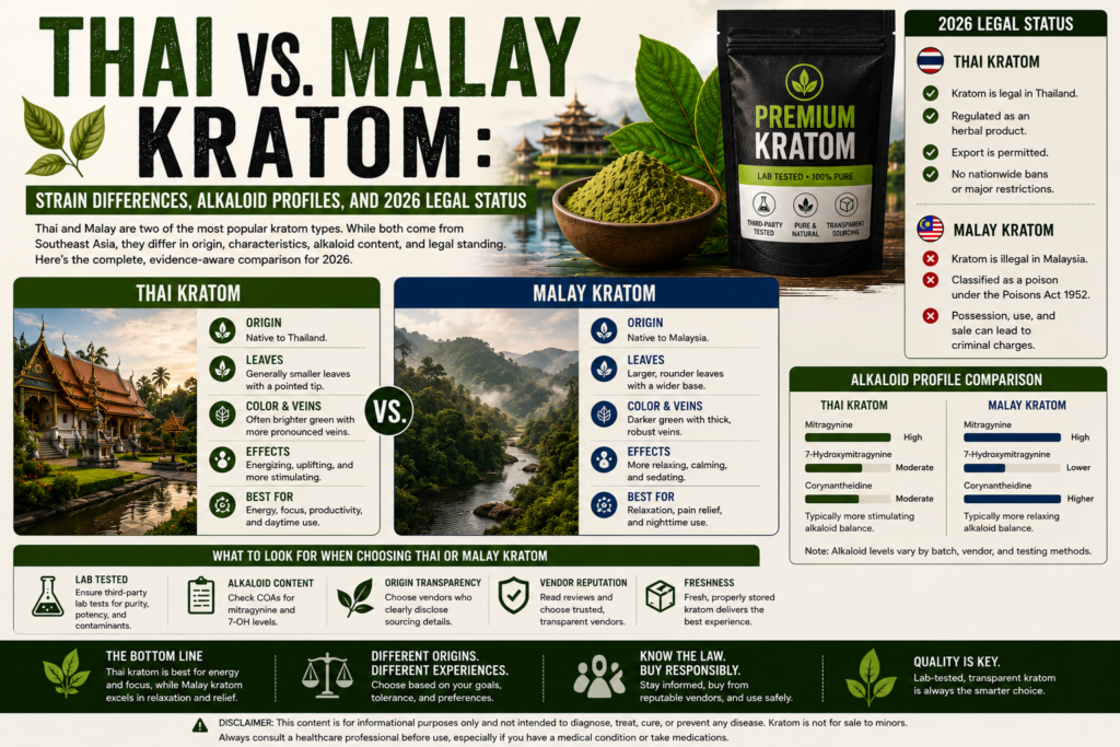 Thai vs Malay Kratom