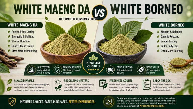 white maeng da vs white borneo