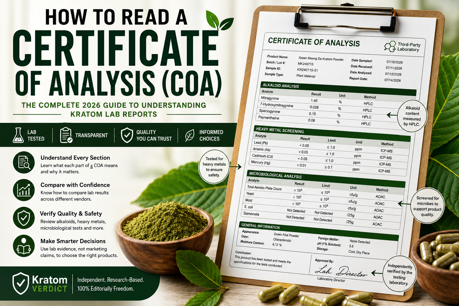 How to Read a Certificate of Analysis